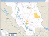 Red River Parish (), La Carrier Route Wall Map